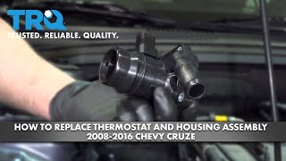 How to Replace Thermostat with Housing Assembly 2008-2016 Chevrolet
