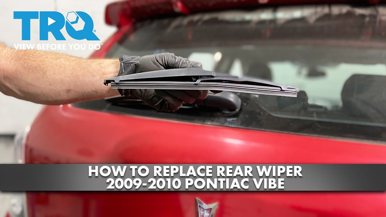 How to Replace Rear Wiper Blade 20092010 Pontiac Vibe 1A Auto