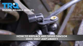 How to Replace ABS Speed Sensor 2005-07 Jeep Liberty | 1A Auto
