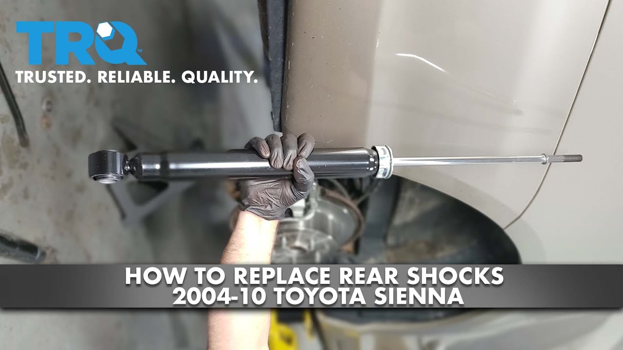 How To Replace Rear Shocks 200410 Toyota Sienna 1A Auto