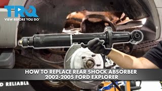 How to Replace Rear Shock Absorber 2002-2005 Ford Explorer | 1A Auto