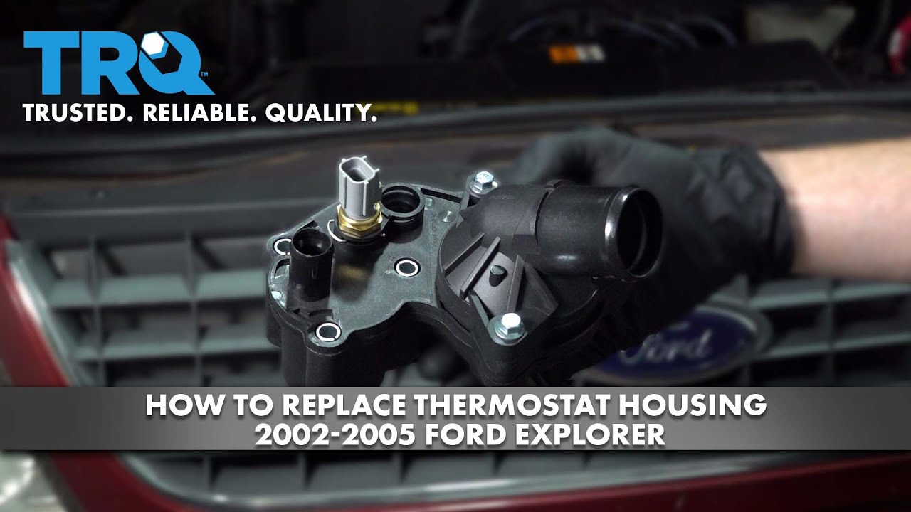 How to Replace Thermostat Housing 2002-2005 Ford Explorer | 1A Auto