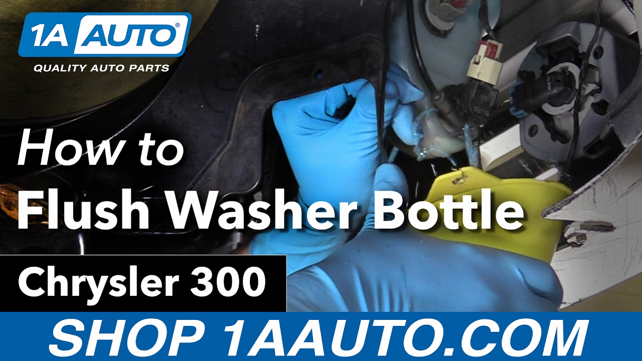 How to Flush Windshield Washer Bottle 0510 Chrysler 300 1A Auto