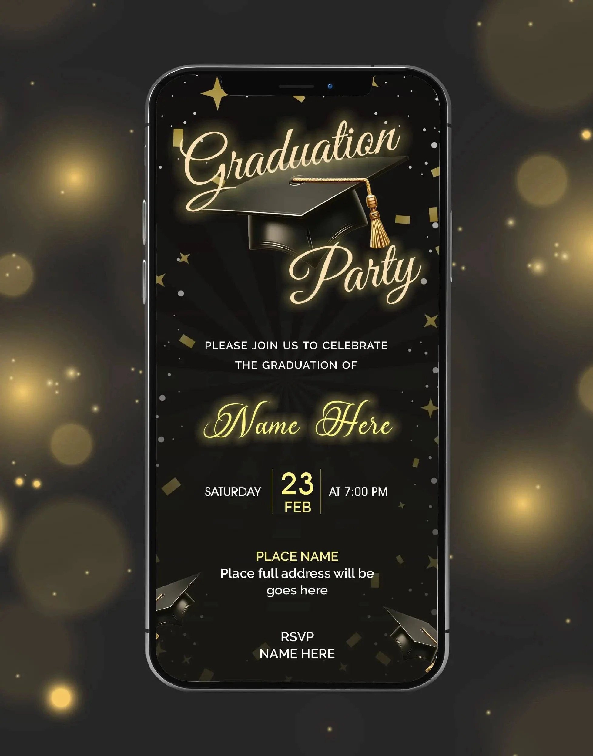 Graduation Party Invitation Card VG2655 VideoGiri