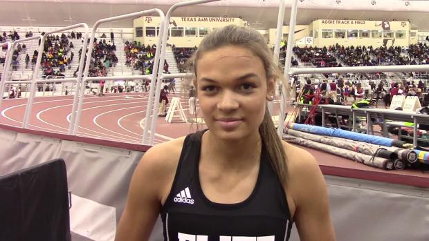 Anna Hall Girls 400P 57.56 Texas A&M High School Indoor Classic