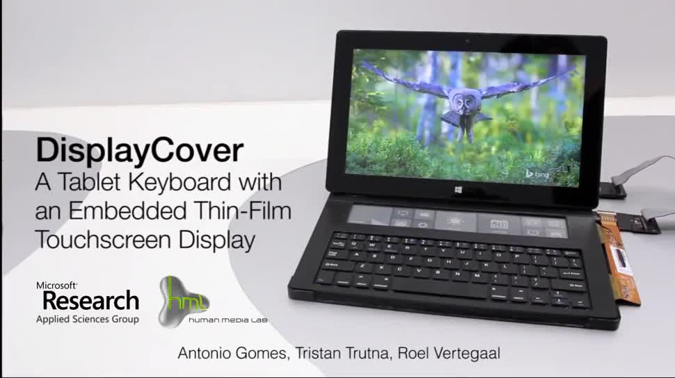 DisplayCover Microsoft zeigt SurfaceTastatur mit EInkDisplay