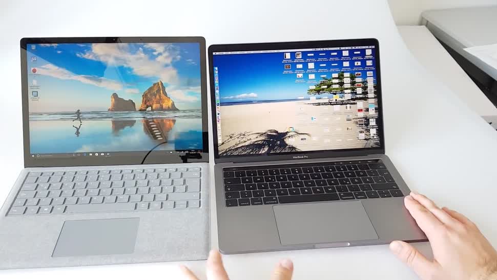 Handson zum Surface Laptop und Vergleich mit dem MacBook Pro