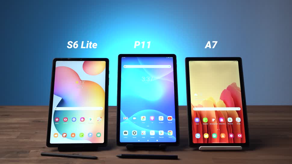 Das Lenovo Tab P11, Samsung Galaxy Tab A7 und S6 Lite im Vergleich