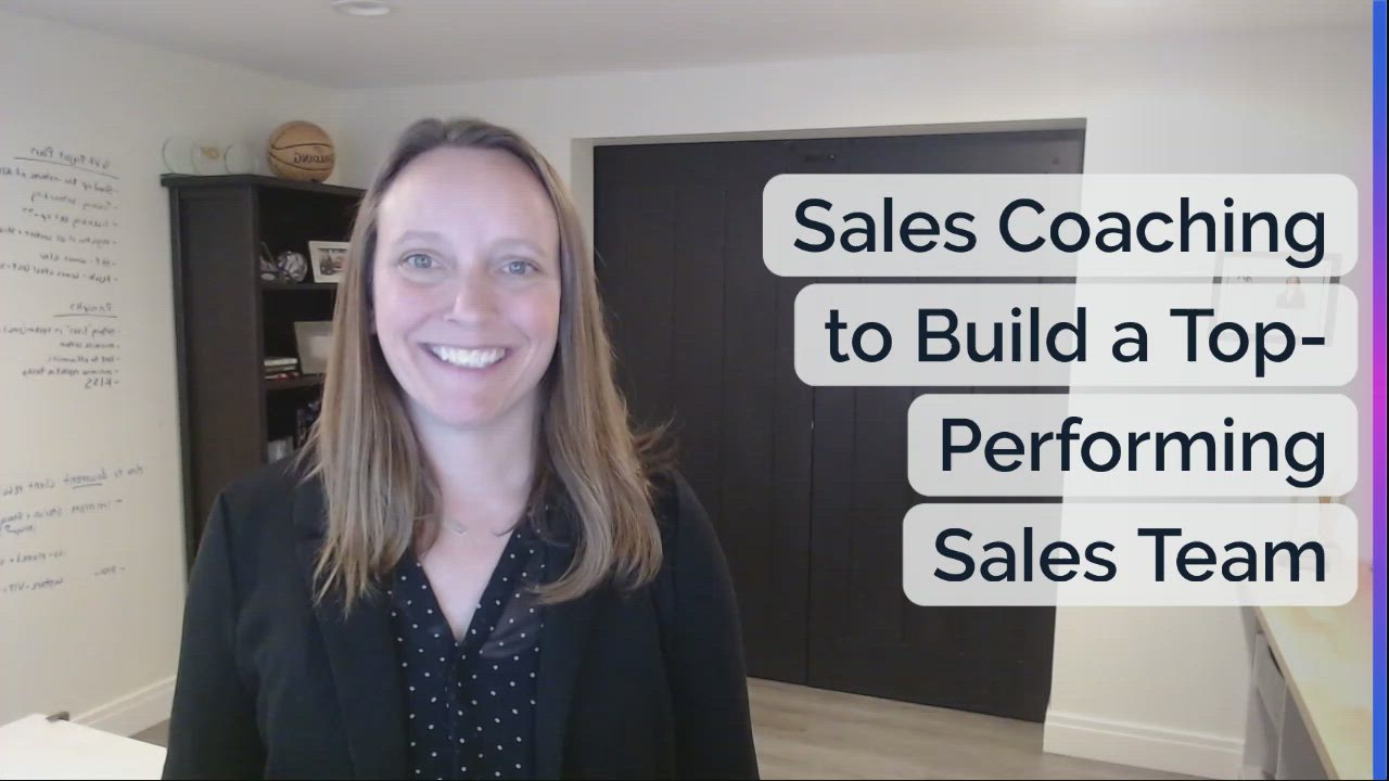Sales Coaching to Build a TopPerforming Sales Team by Erica Schultz on Prezi Video