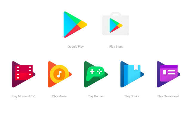 Novi Dizajn Google Play Ikona