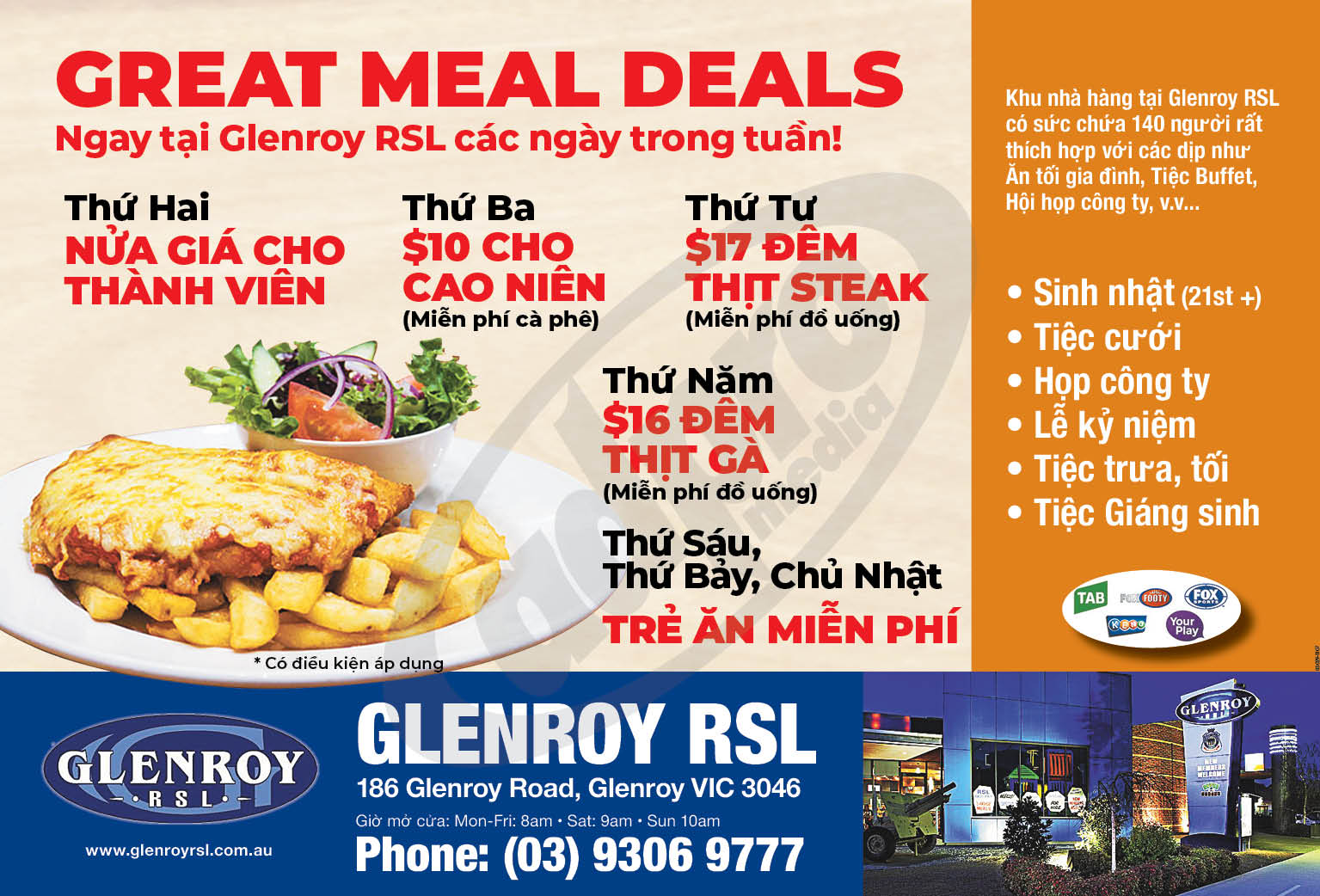 Glenroy RSL Nhà hàng tốt nhất tại Glenroy, Melbourne