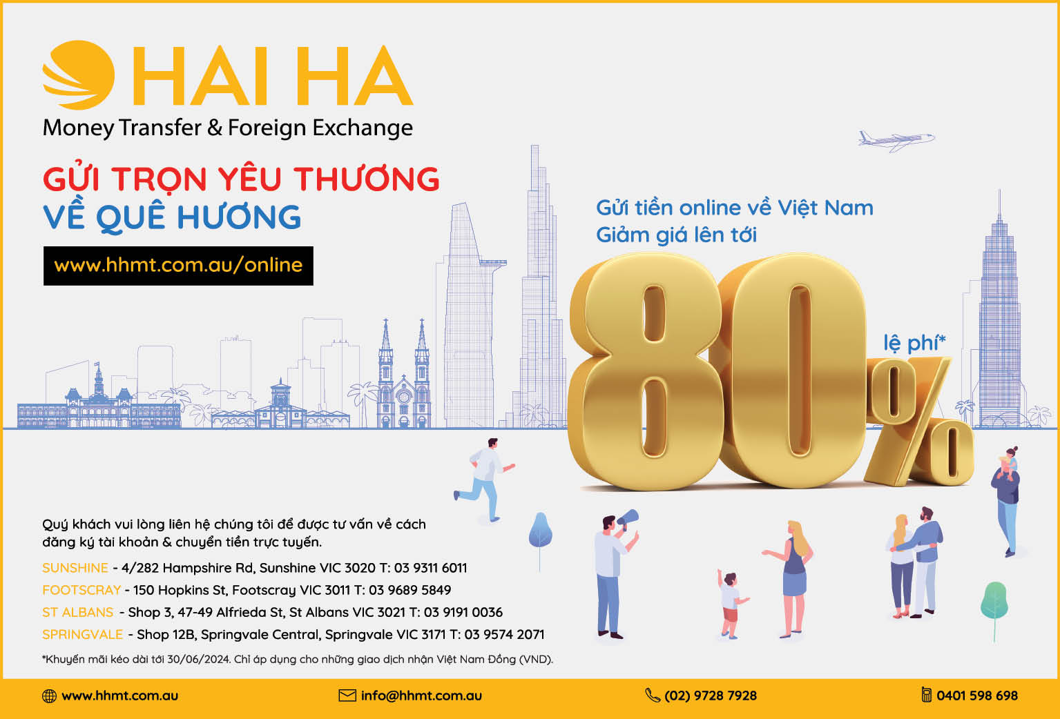 Hai Ha Money Transfer Chuyển tiền tốt nhất tại Springvale, Melbourne