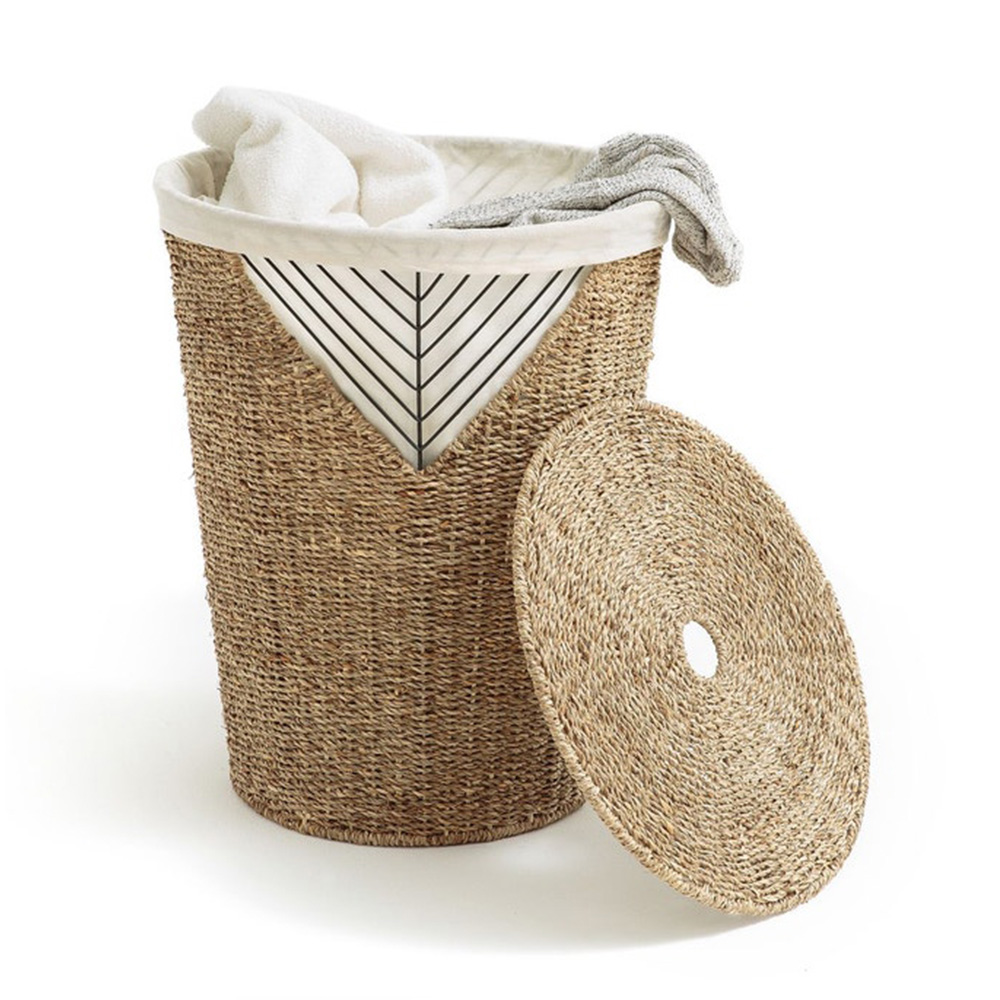 Seagrass Laundry Basket sku C00131/ Viettime Craft