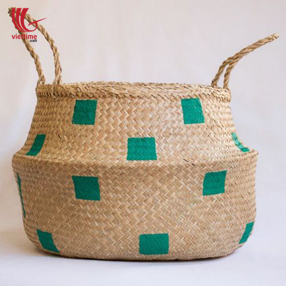 Seagrass Belly Basket sku C00274 / Viettime Craft