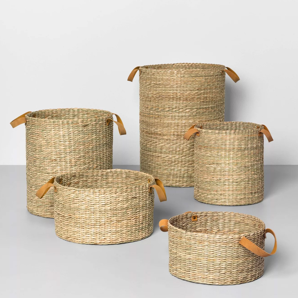 Seagrass Storage Basket sku C00287 Wholesales/ Viettime Craft
