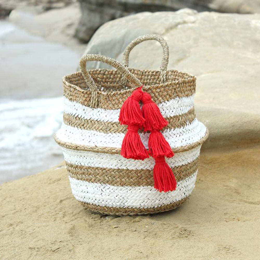 Seagrass Belly Basket sku C00297 Wholesale/ Viettime Craft