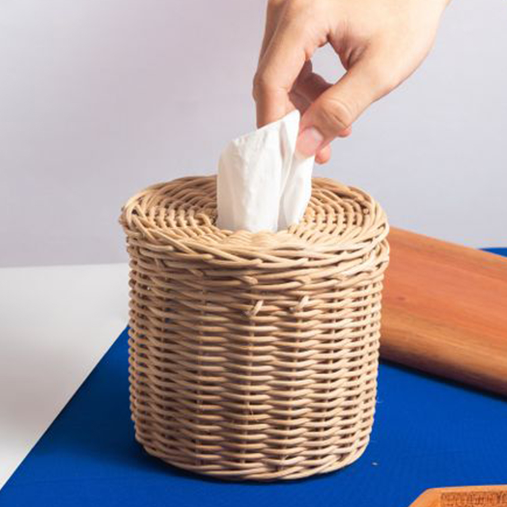 Rattan Tissue Napkin Box sku M00642 Wholesales /Viettime Craft