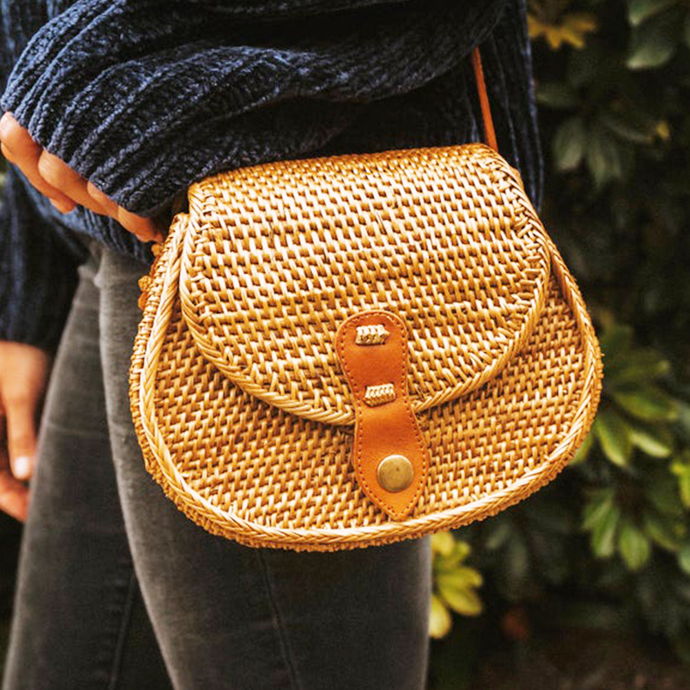 Rattan Bag sku M00596 Wholesale / Viettime Craft