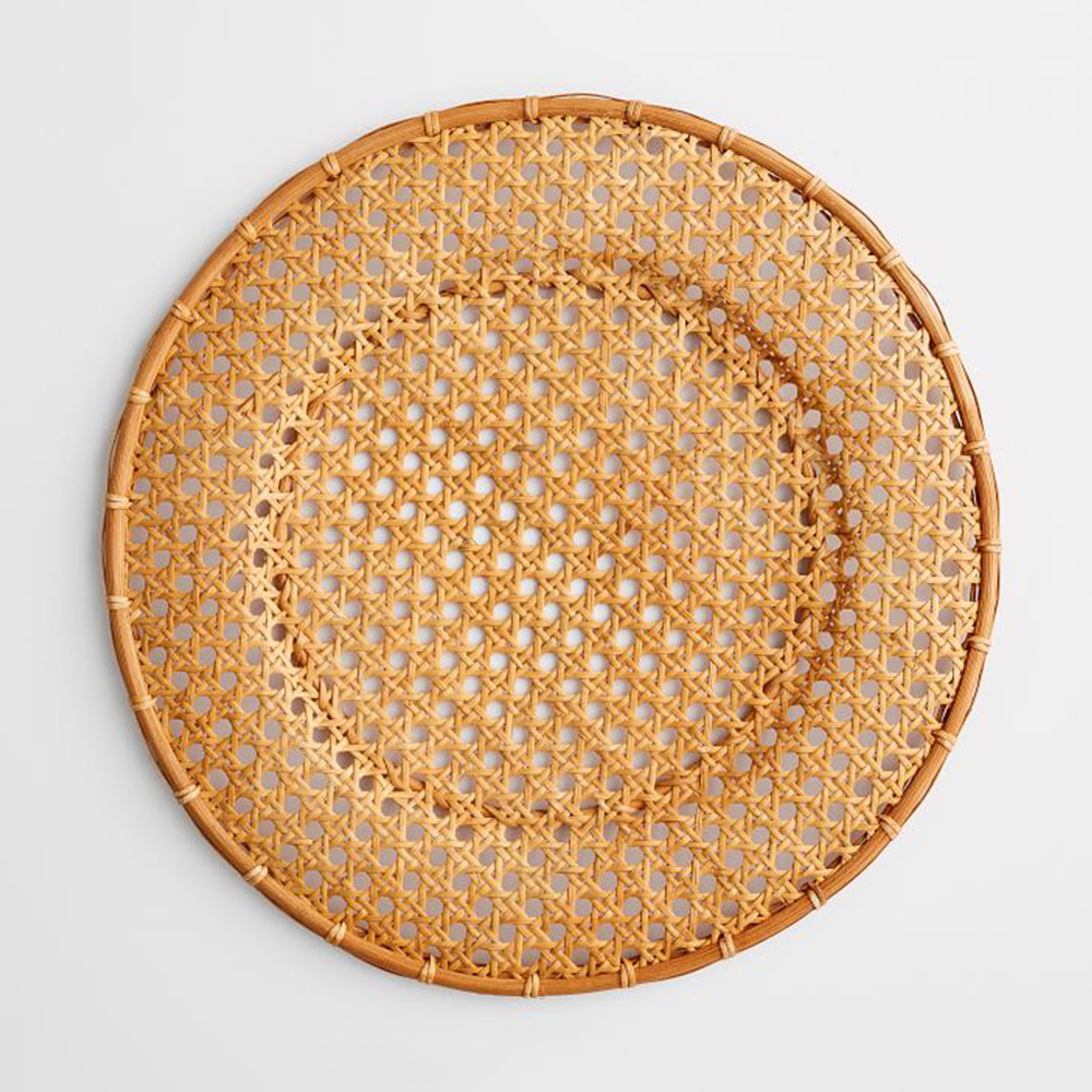 Rattan Charger Plate sku M00418 Wholesales /Viettime Craft
