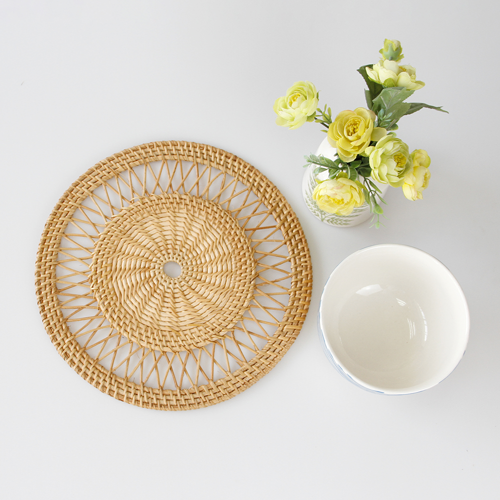 Rattan placemat sku M00679/ Viettime Craft JSC in Vietnam