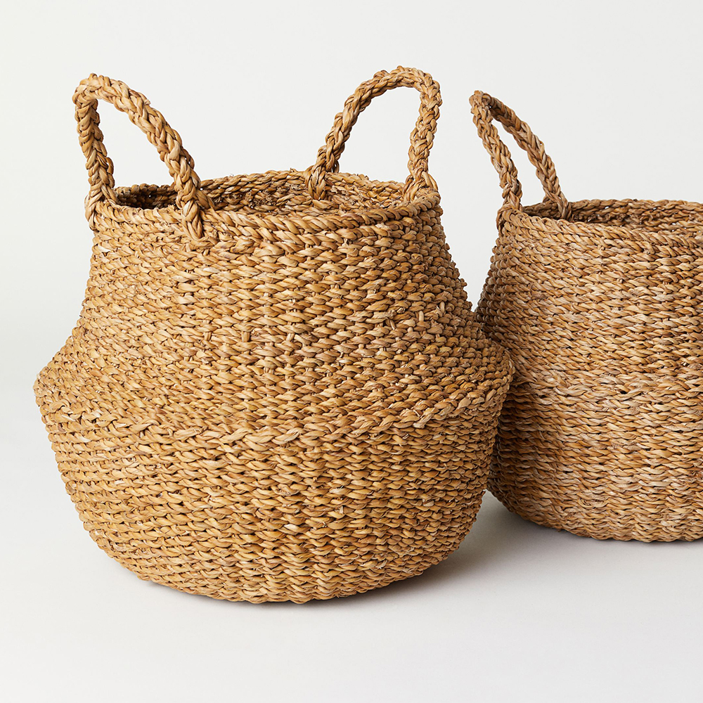Seagrass Belly Basket sku C00360 Wholesale Viettime Craft JSC