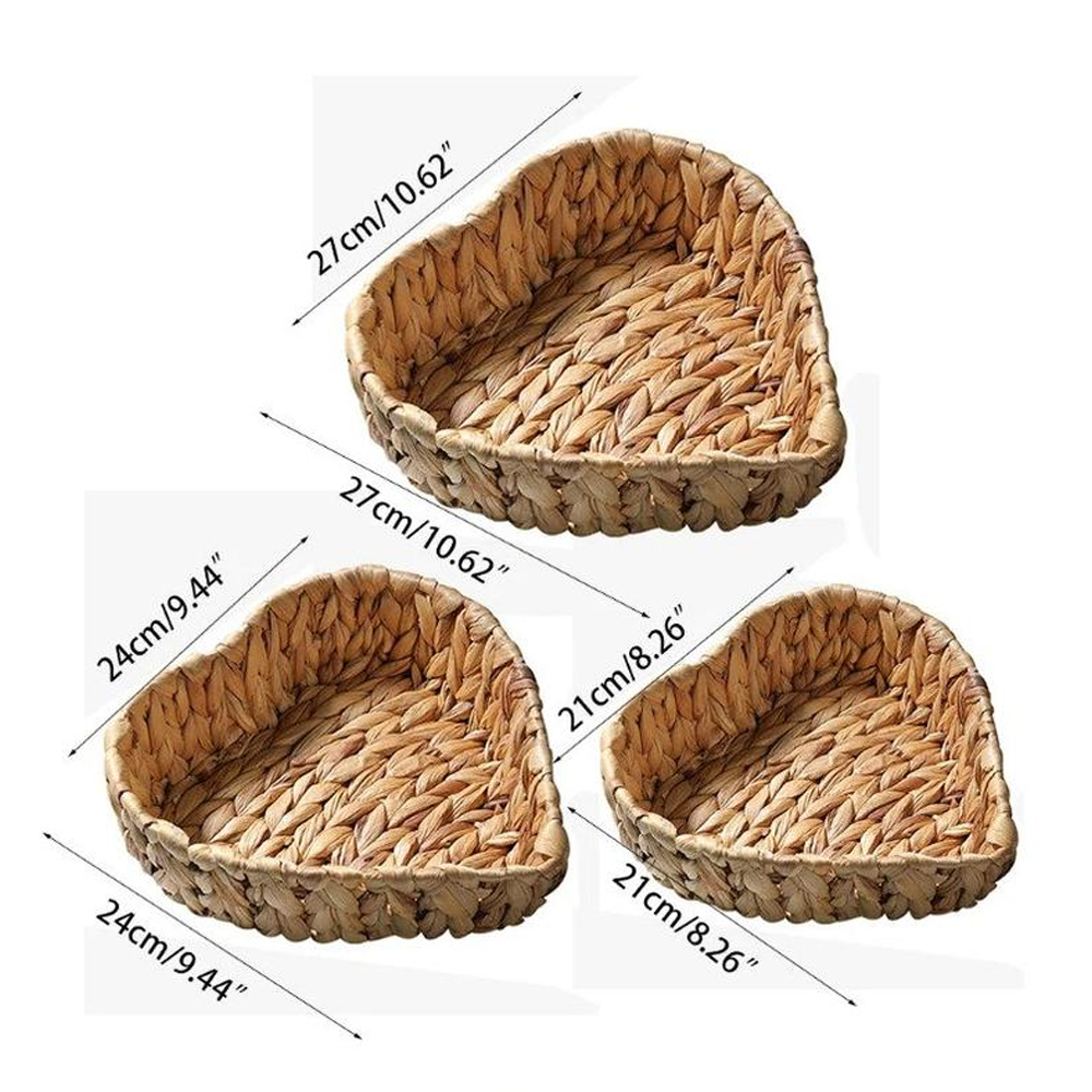 Water Hyacinth Tray Basket sku B00246 / Viettime Craft JSC in Vietnam