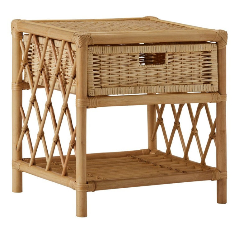 Rattan Bedside Table Sku M00265 Wholesale/ Viettime Craft JSC