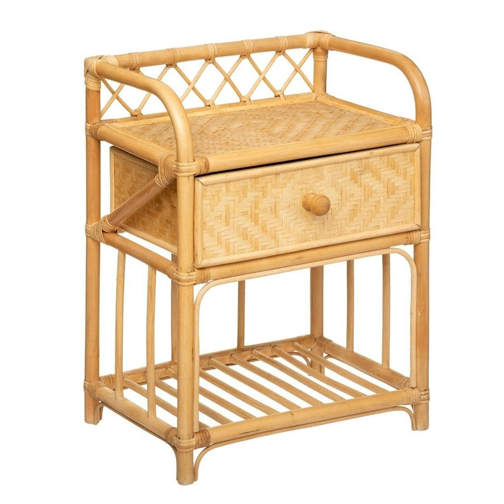 Rattan Bedside Table Sku M00221 Wholesale/ Viettime Craft JSC