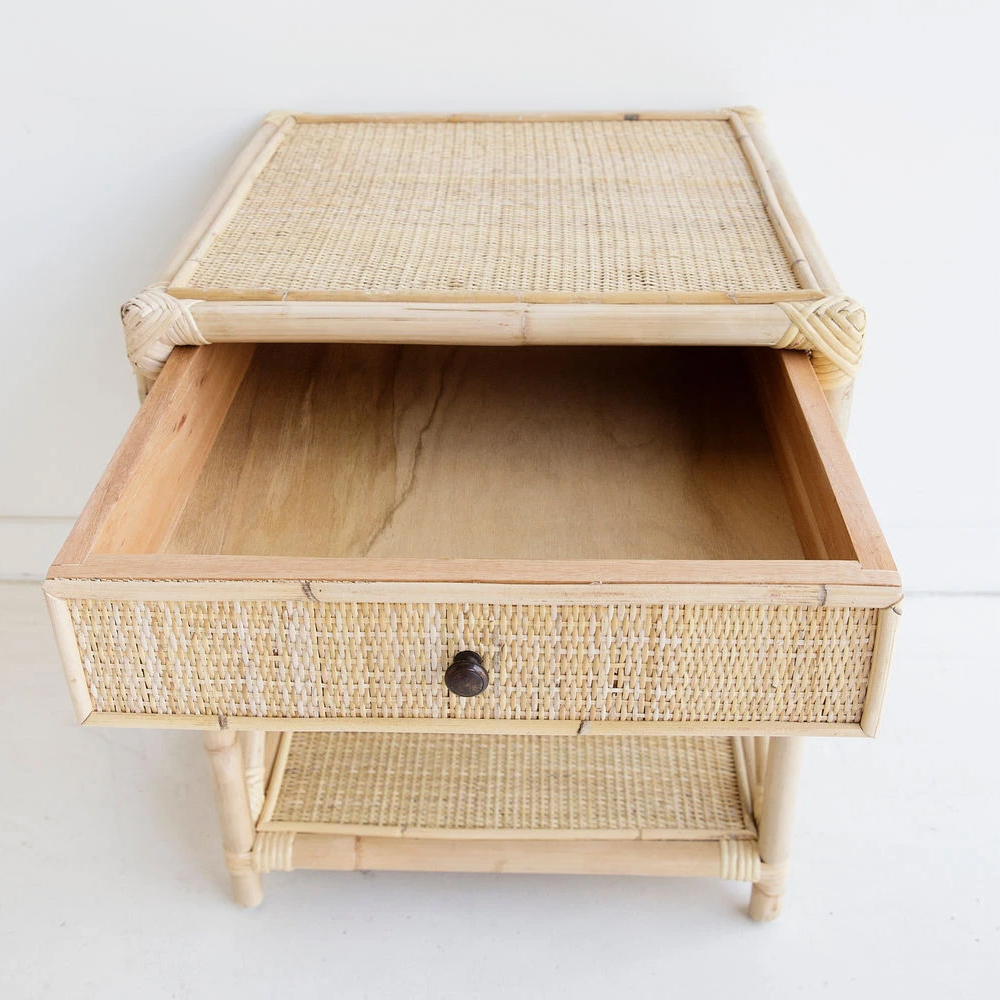 Rattan Bedside Table Sku M00219 Wholesale/ Viettime Craft JSC