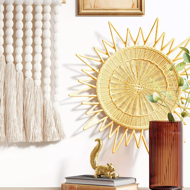 Rattan Wall Decor sku M00116 from Viettime Craft Wholesale