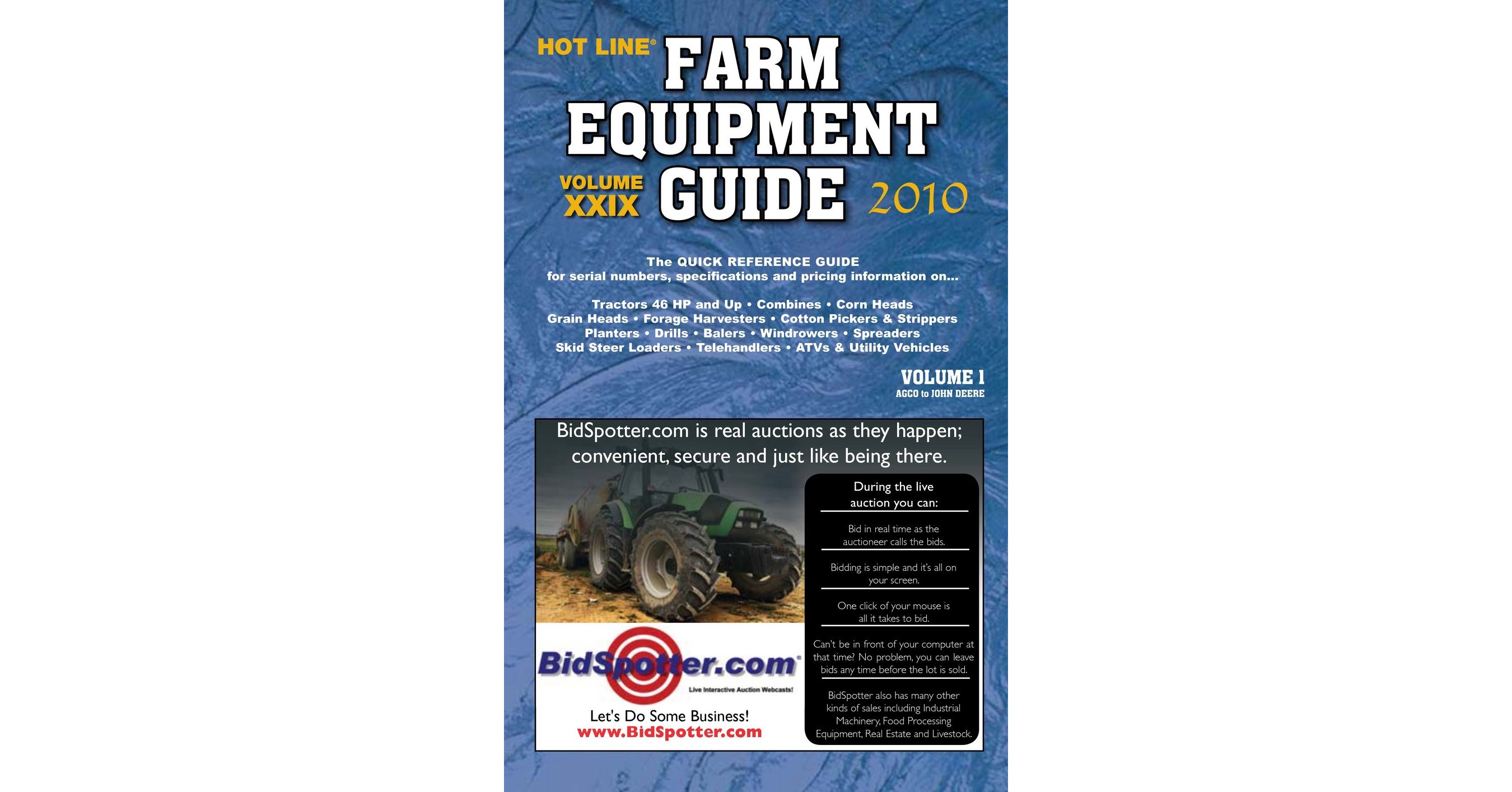 Farm Equipment Guide 2010 AD Example