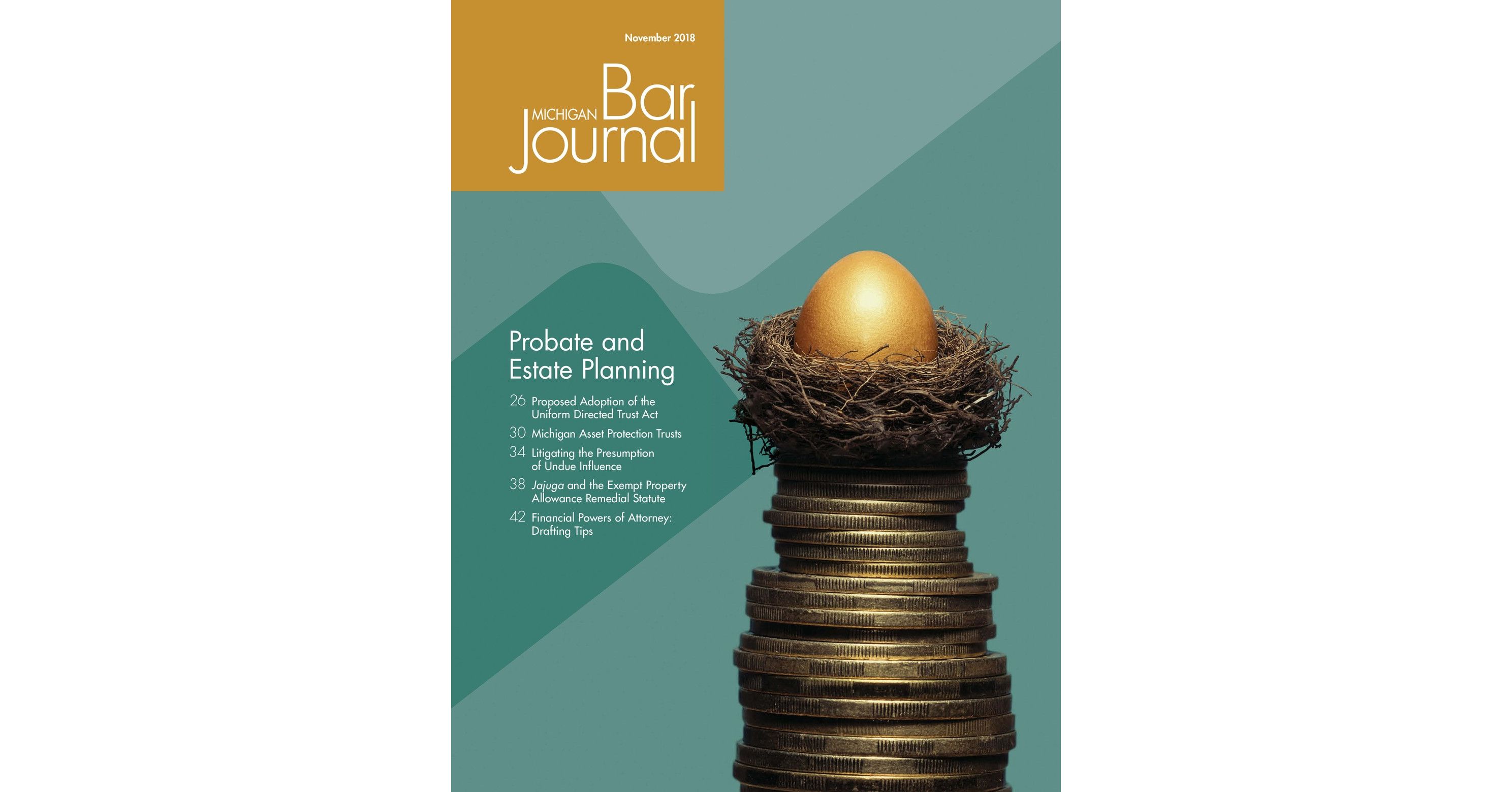 Michigan Bar Journal November 2018