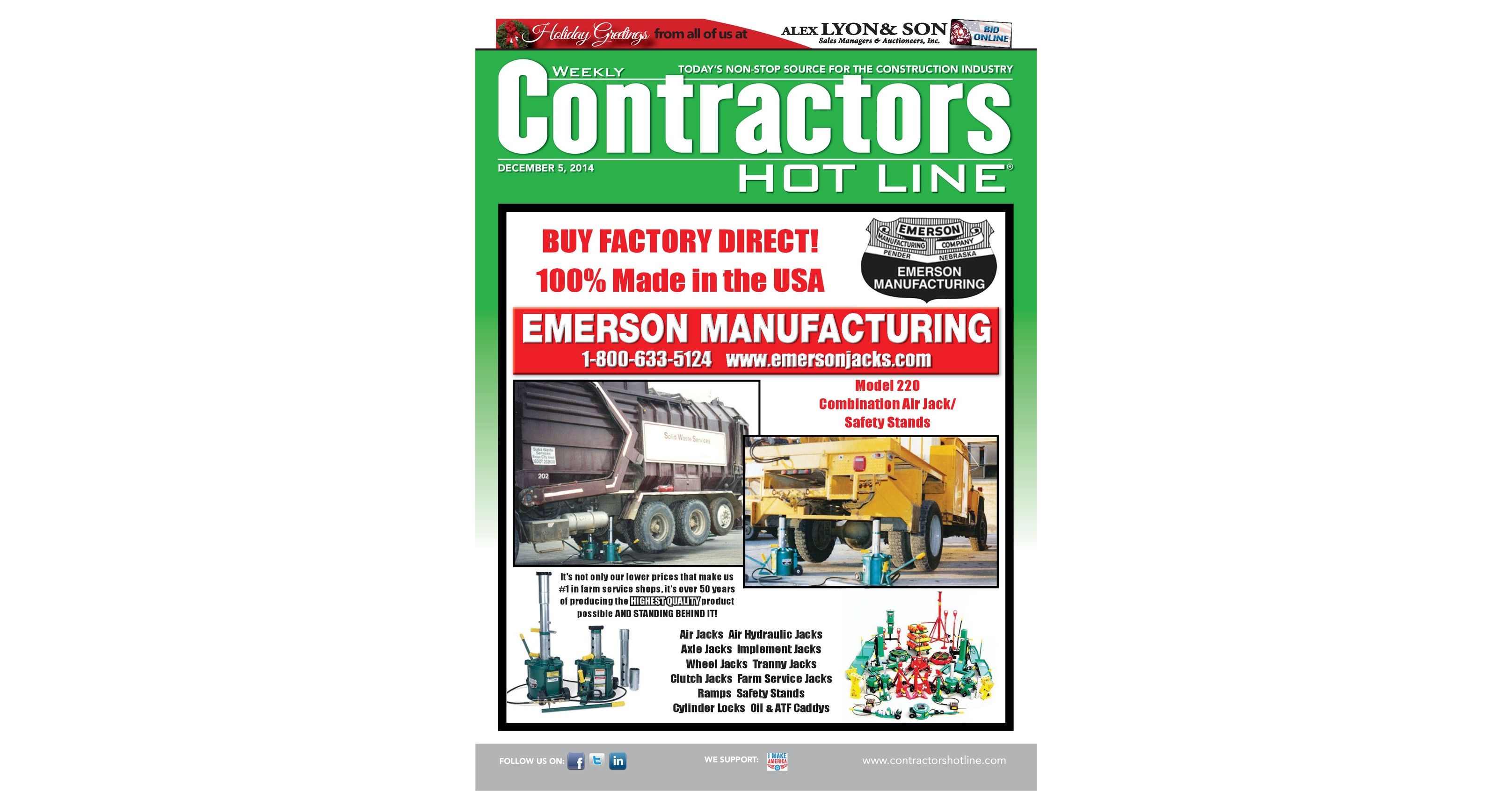 Contractors Hot Line 2014 Dec 5