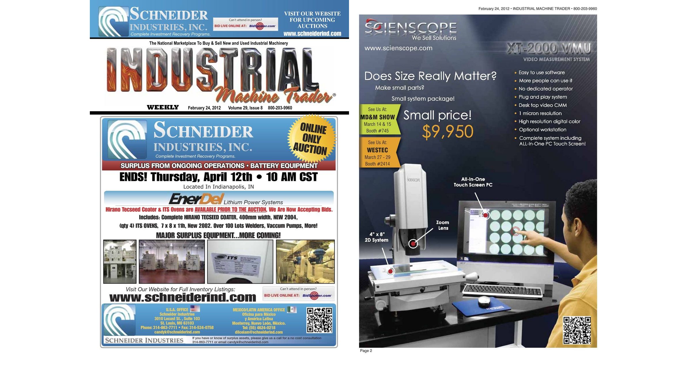 Industrial Machine Trader® February 24, 2012