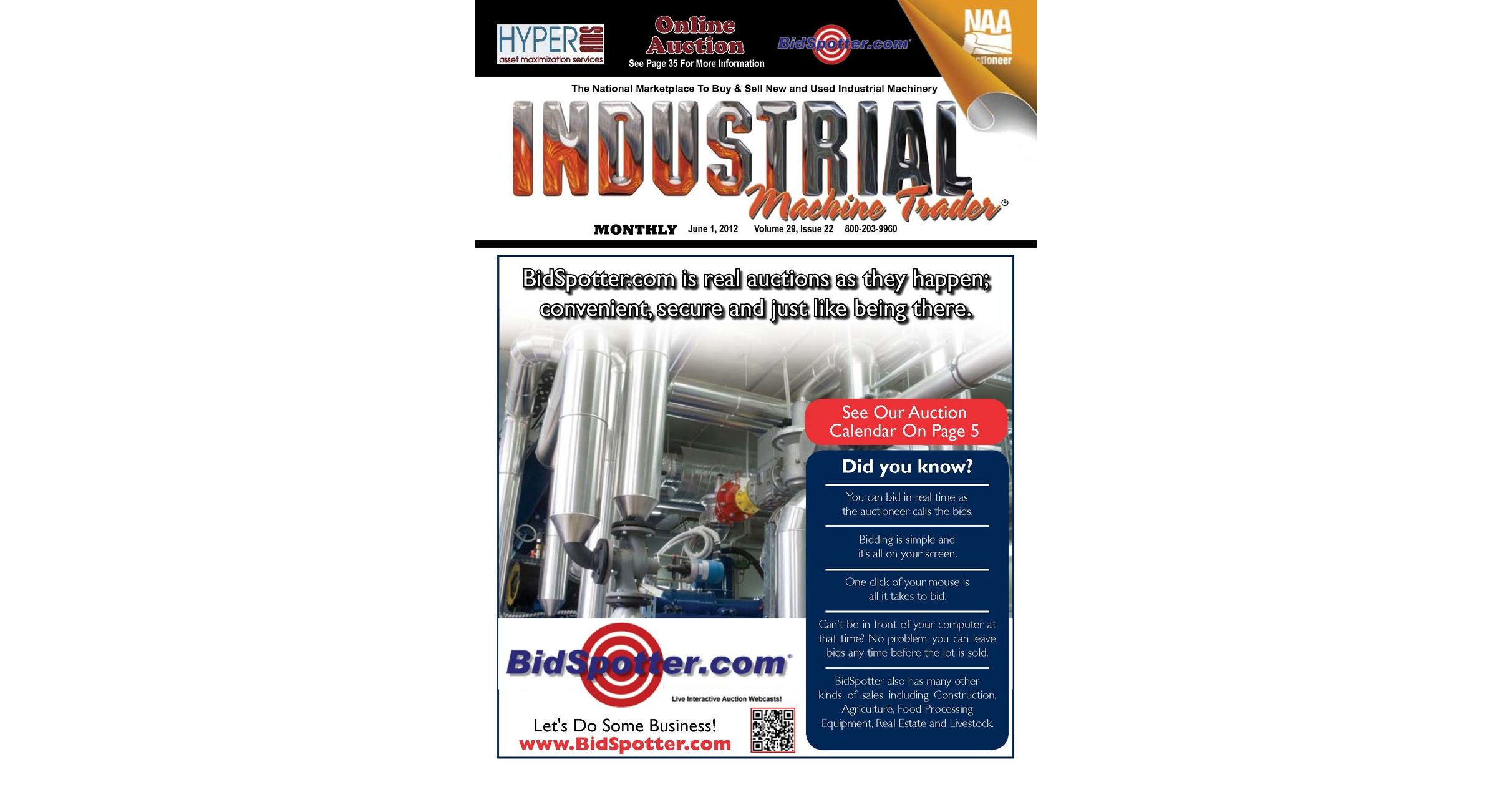 Industrial Machine Trader® June 1, 2012
