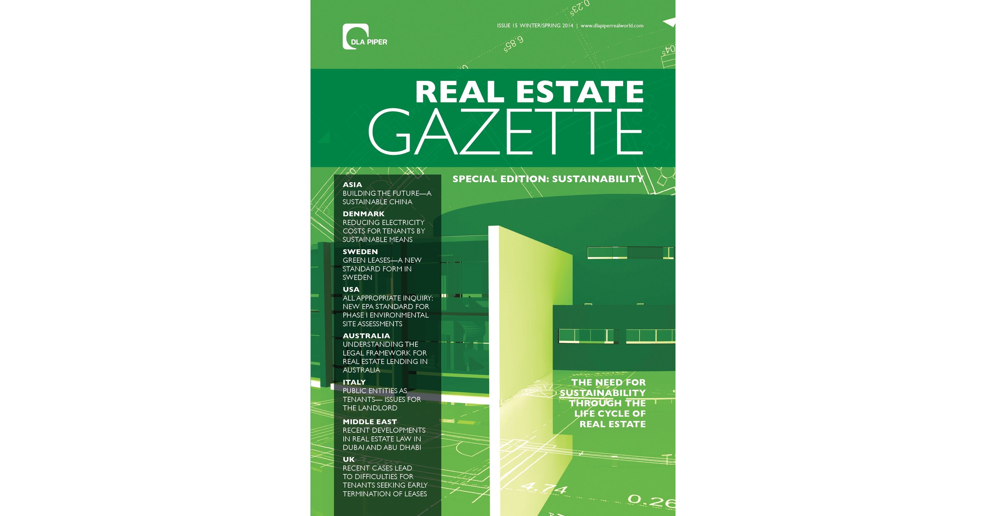 DLA Piper Real Estate Gazette Issue 15