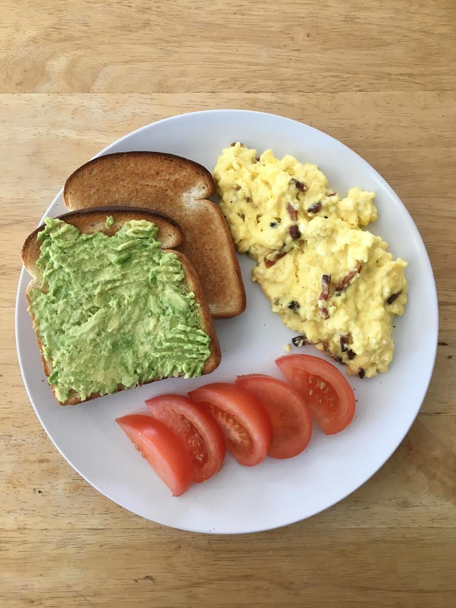 Scrambled Eggs with Feta Cheese