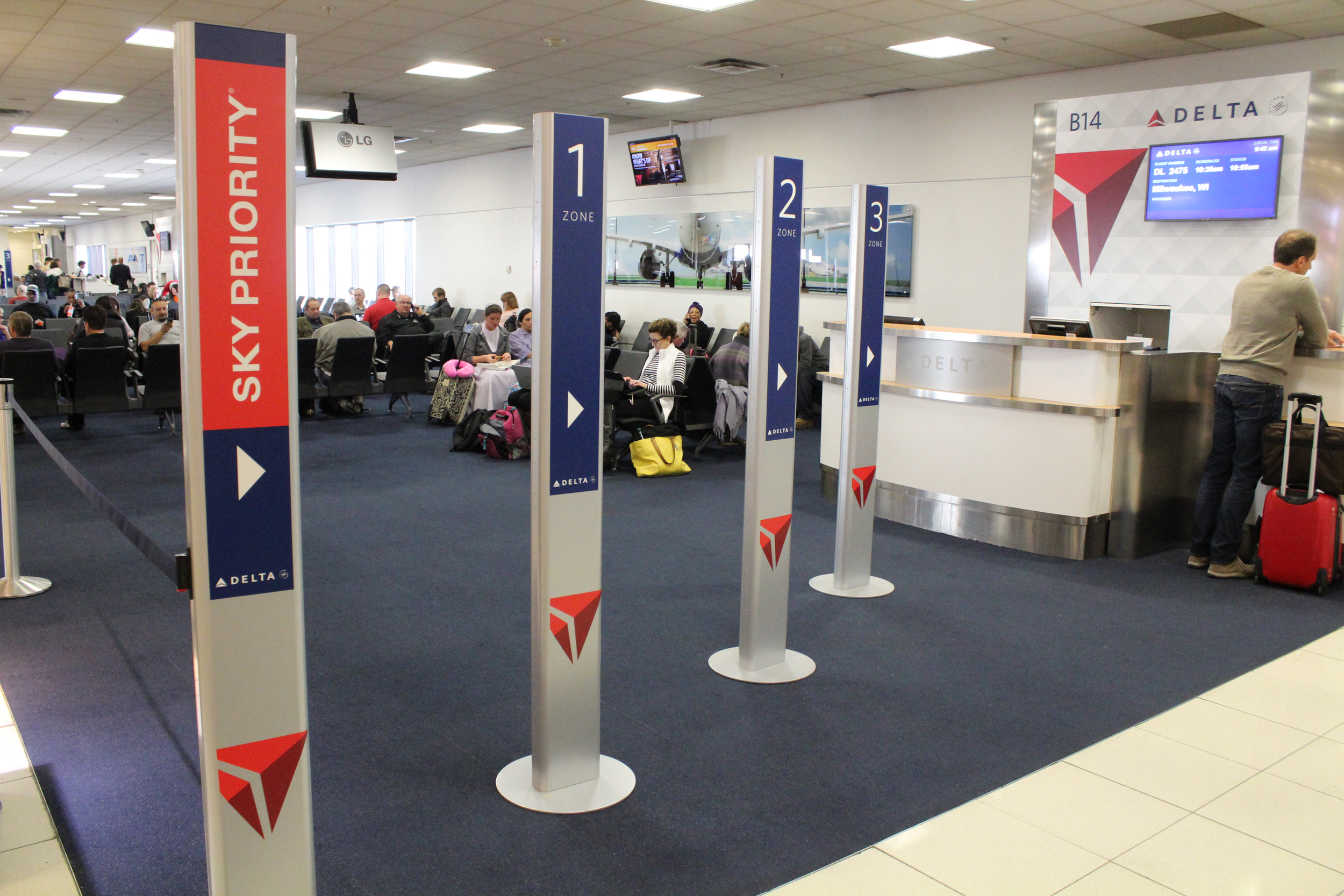 NEW BOARDING PROCESS Delta Considers 'Poles With Signs on Them' to Be