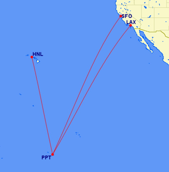 United Will Fly to Tahiti! View from the Wing