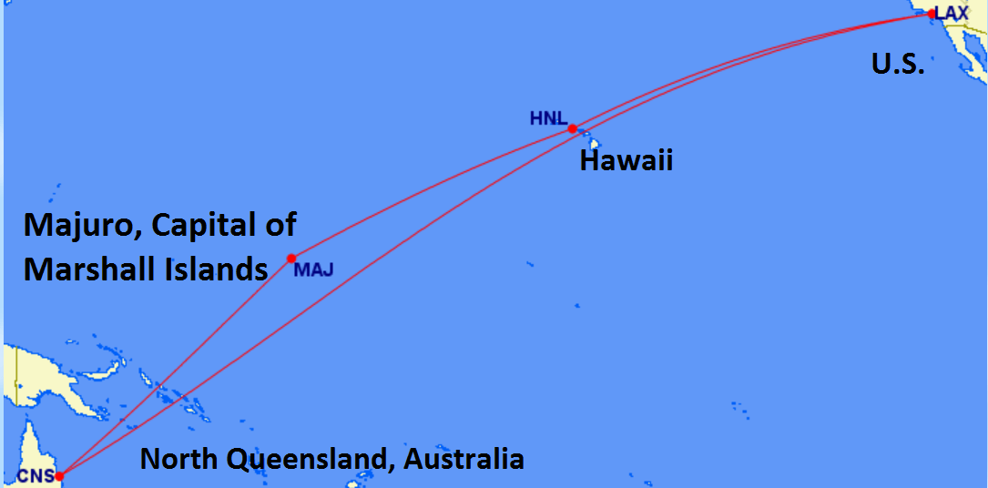 Why Locals Can't Eat on United's Marshall Islands Flights That Are Over 4 Hours View from the Wing