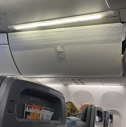 About Those New Bigger Overhead Bins... View from the Wing