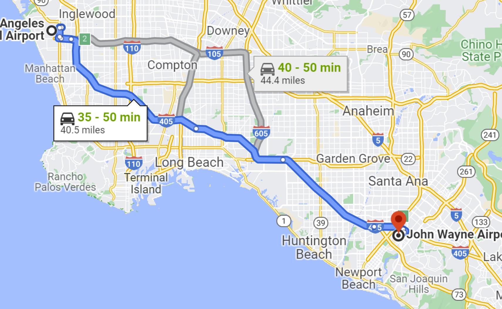 Antwort How far apart are LAX and SNA? Weitere Antworten Is there a