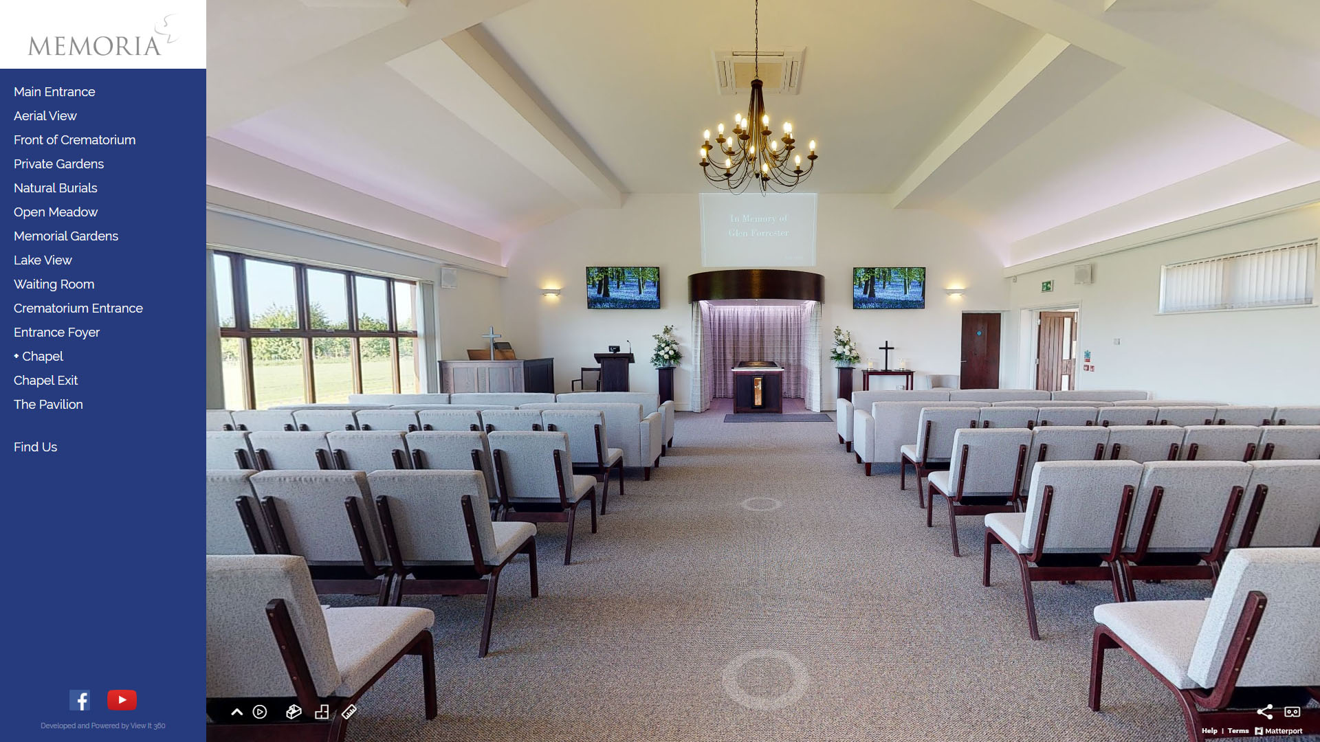 Memoria Crematorium Virtual Tour View it 360