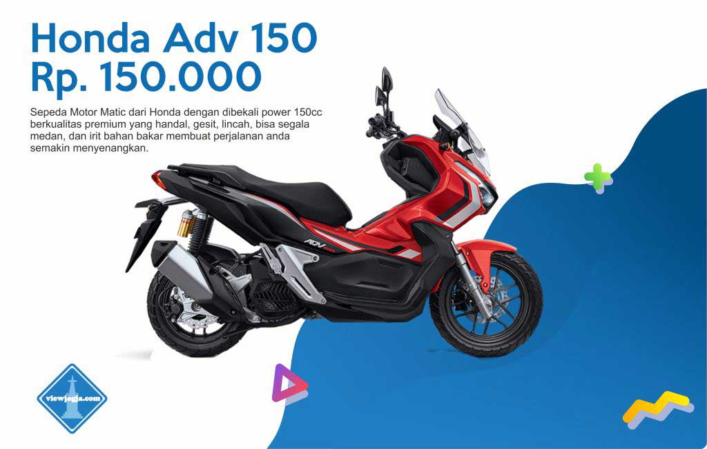 Rental & Sewa Motor di Jogja MURAH Mulai Rp.70.000 FREE Delivery!