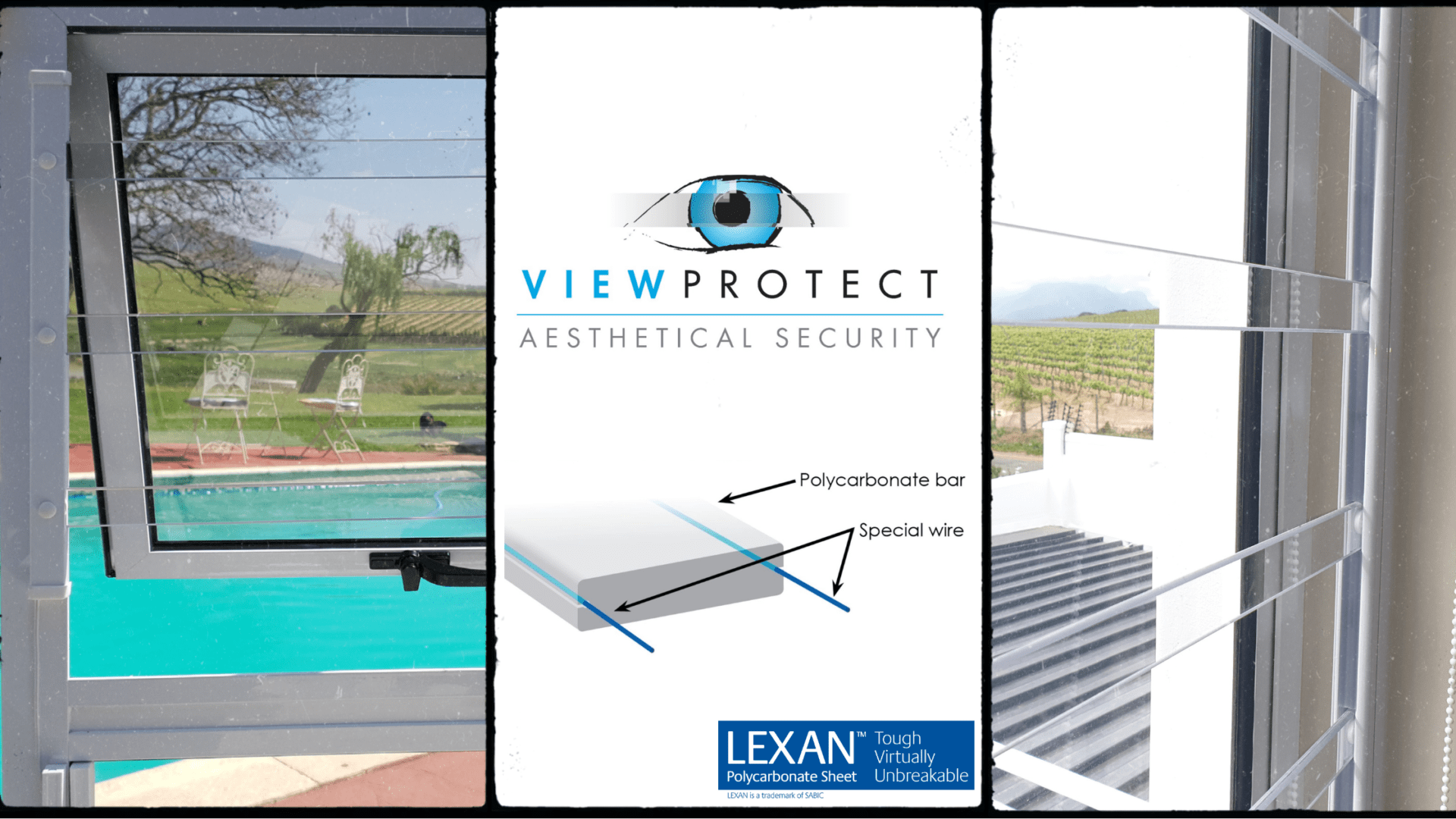 How safe are clear burglar bars? ViewProtect