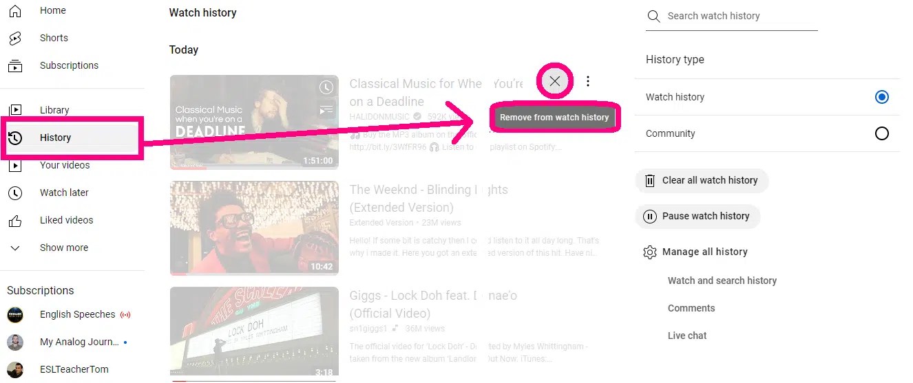 How to Clear YouTube History on Different Devices