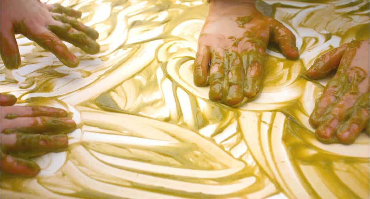 Homemade Finger Paint Gentle on the Skin, Easy to Make