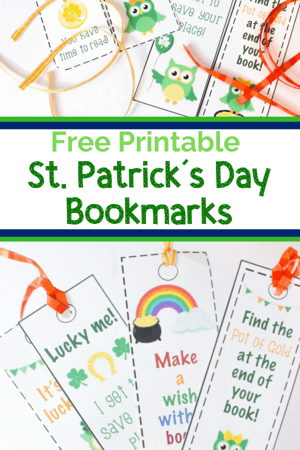 Free St. Patrick's Day Printable Bookmarks with Cute Owls