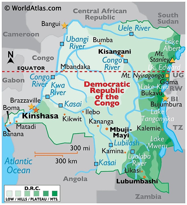 Congo National Parks Map