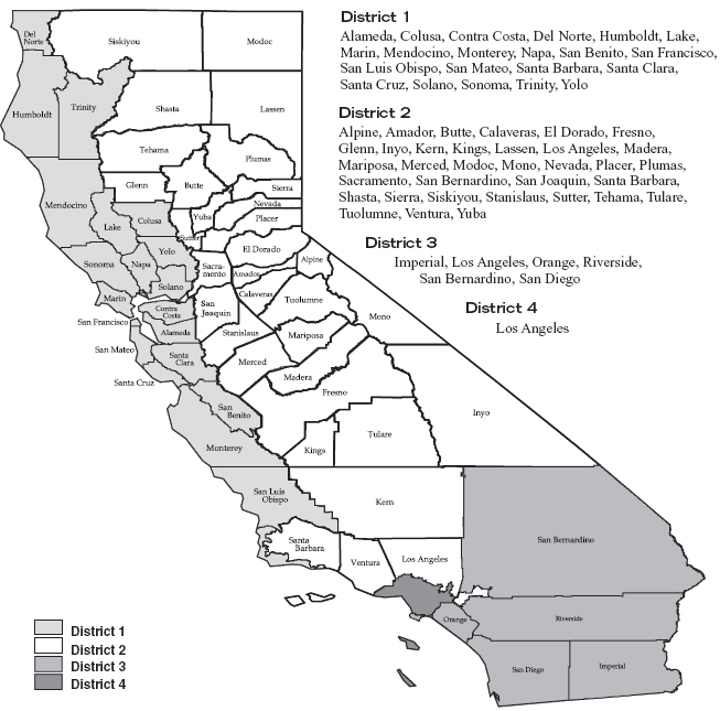 Board of Equalization Districts Map Voter Information Guide June 8, 2010 California